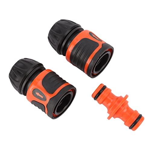 3Pcs Quick Connection Hose Connector Water Pipe Adapter, Garden Accessories for 1/2 Hose, Easy Installation, High Reliability