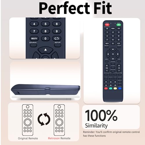 Image of Replacement Remote Control for Desobry TV DVD Player Combo TV191B-01