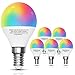 Aigostar - lampadina led smart G45 E14 attacco piccolo 5W, Funziona con Alexa e Google Home. Dimmerabile bianca 3000k - 6500k o RGB multicolore [Classe energetica A +]