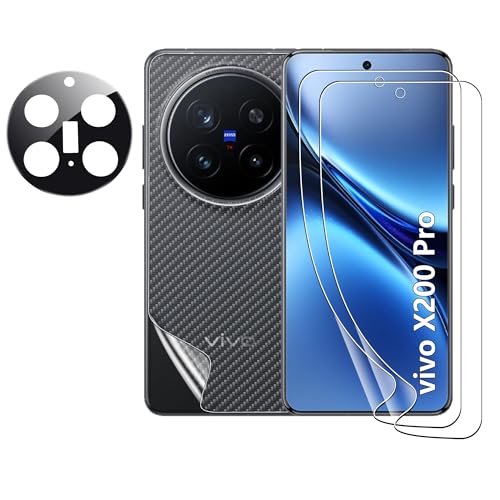 Image of PreCure 360 Screen Protector for Vivo X200 Pro with Camera Lens Protection (2 Front + 1 Back + 1 Camera Glass) | Soft TPU Film | Bubble-Free | Anti-Scratch | HD Full Coverage