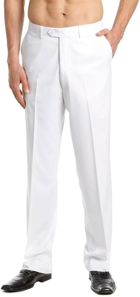 Men's Tuxedo Dress Pants Suit Pant Gold Edge Suit Trousers Black Satin Trimmed
