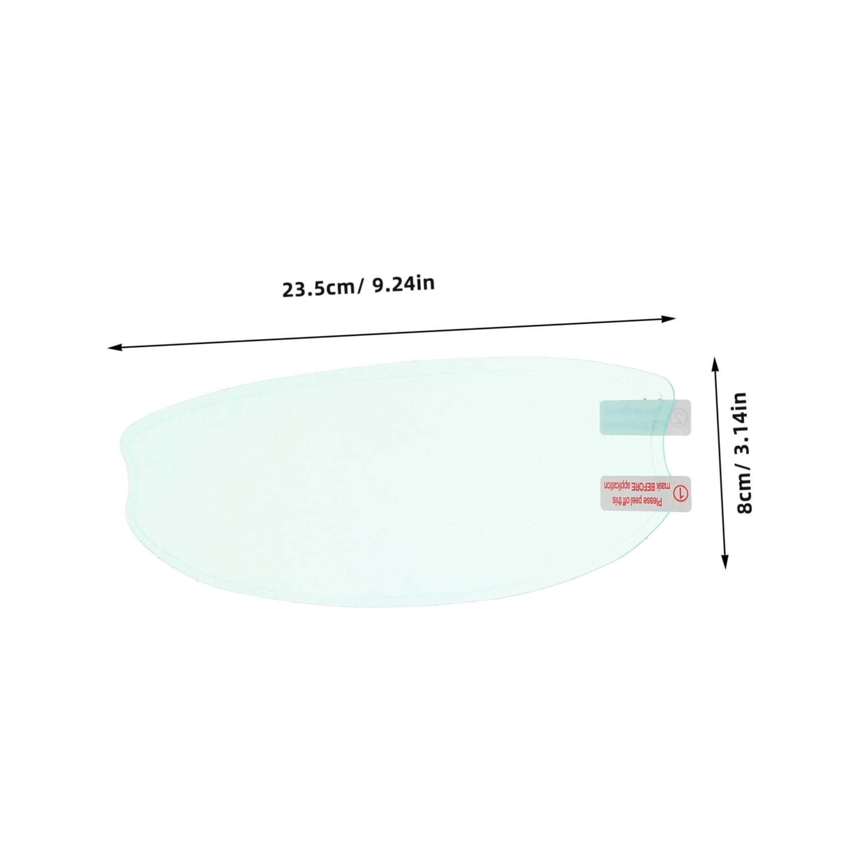 Sosoport Fog Visor Film Insert Fog Resistant Lens Protector for Helmets Compatible with Various Helmet Models
