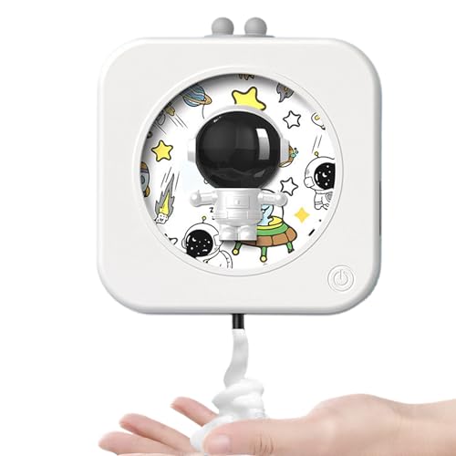 Dispensador Automático de Jabón | 350 ml Soporte Gel Ducha Astronauta | Dispensador de Jabón Espumoso Recargable, para Cocina Sala
