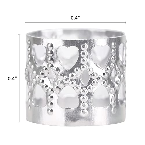 200 Pcs Dreadlocks Beads Hair Braid Rings Clips Dread Locks Hair Braiding Metal Cuffs Decoration/Accessories Jewelry, Silver And Gold, Unisex #TOP1