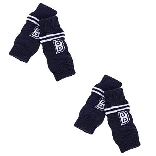 HOLIDYOYO 4Pcs Dog Leggings for Dogs Non Slip Cat Socks Warm Decorative Pet Cover Comfortable and Skid Design for Indoor and Outdoor Use