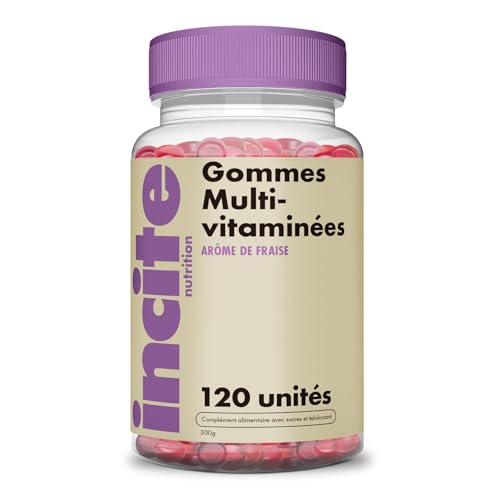 Incite Nutrition Gummies Multivitamines Adulte. 120 Gommes de Biotine à