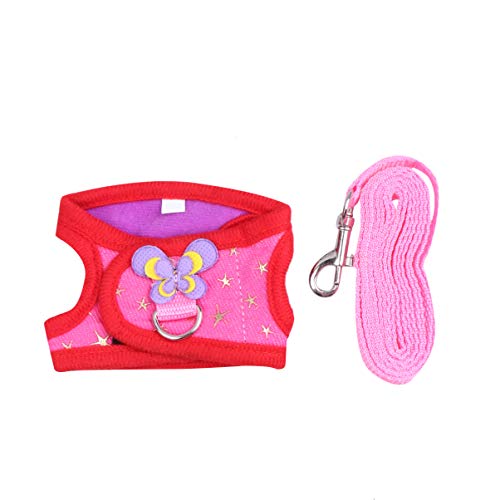 POPETPOP 2 Sets Small Pet Harness Leash Adjustable Walking Rope for Hamster Rat Ferret Mouse Squirrels - Image 7