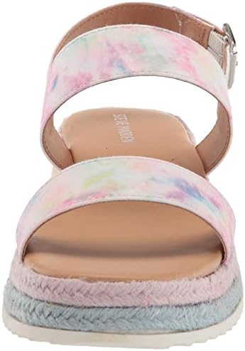 Steve Madden Girls Shoes Girls Marny Wedge Sandal, Tie Dye, 3 Little Kid | Image 1