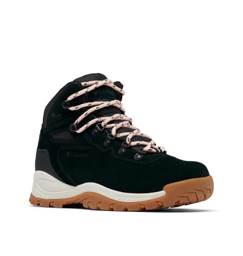 Columbia Columbia Womens Newton Ridge Plus Waterproof Amped, Black/Blush Rose, 10