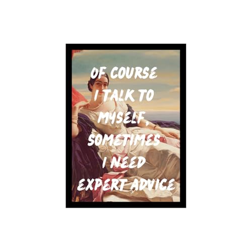 Image of BLINKART Framed Photo - Ofcourse I Talk | Altered Art Theme | Motivational & Inspirational Wall Art Poster for Home, Bedroom, Living Room, Office, Hotel & Gifting - 12x8 Inch