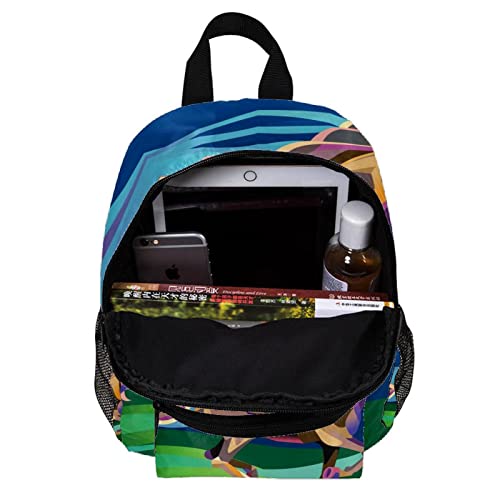 Sac à dos pour garçons et filles bleu multicolore de 30,5 cm - 5