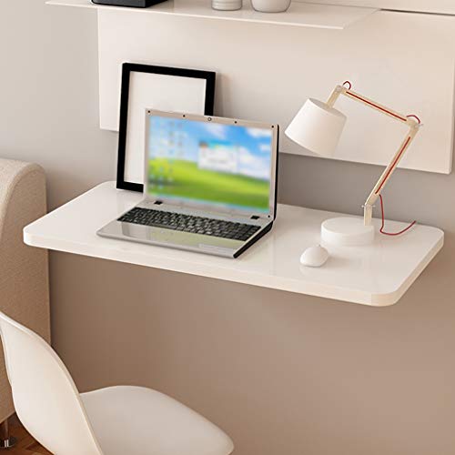 Bureau flottant mural rabattable pour gagner de la place en studio