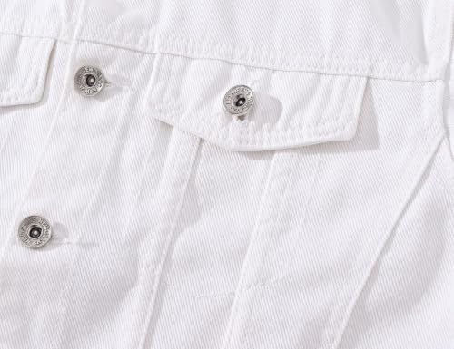 Image of Mens Classic Slim Fit Trucker Jean Denim Jacket Coat