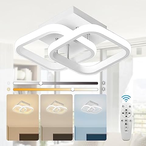 EIDISUNY 22W Modern Square LED Ceiling Light Cover