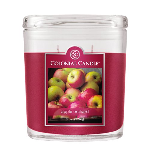 Colonial Candle 8Ounce Scented Oval Jar Candle, Apple Orchard Amazon