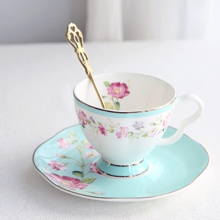 Miniatura 6 de Tazas de café Juego de platillos de taza de té de la flor de la taza del té de la porcelana de la crema del cuenco del azúcar taza del café de la