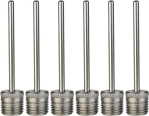6Pcs Stainless Steel Balls Pumps Inflation Needle Air Inflate Pumps Needle for Basketball Soccer Balls Volleyball Pumps Inflation Needle Basketball Football Air Pumps Accessories