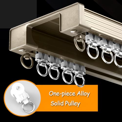 Riel doble K con deslizamiento suave Silent Glide, aluminio resistente modelo 120500 5