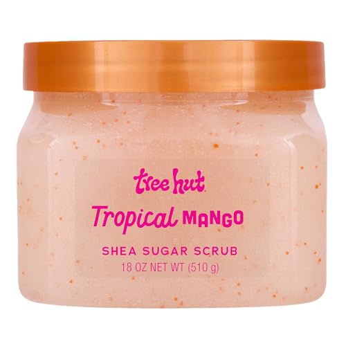Tree Hut Shea Sugar Scrub Tropical Mango, 18oz, Ultra Hydrating