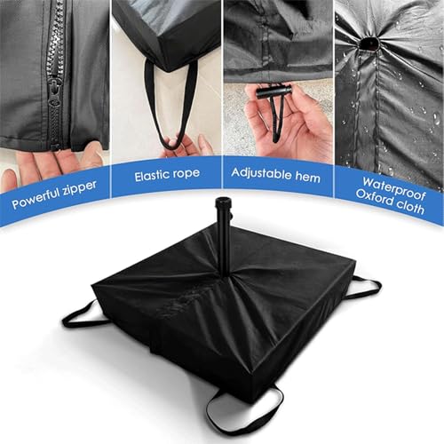 Housse de base de parasol en tissu Oxford 600D très résistante et ajustable - 5