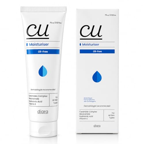 Image of CU Oil-Free Barrier Repair Moisturiser 75ml | Enriched With with Ceramides Complex, Niacinamide, Hyaluronic Acid & Vitamin E | Non-Comedogenic, Dermatologist Recommended | Daily Moisturizer for All Skin Types