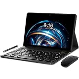 Tablet 10 Pulgadas Android 10.0 - YUMKEM Tableta 4GB RAM 64GB ROM 1.6 GHz | WiFi | Bluetooth | GPS | Teclado Bluetooth | ratón inalambrico |, Gris