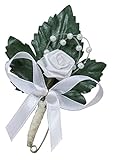  10 x Hochzeitsanstecker Gästeanstecker Anstecker Hochzeit AS0004 weiß