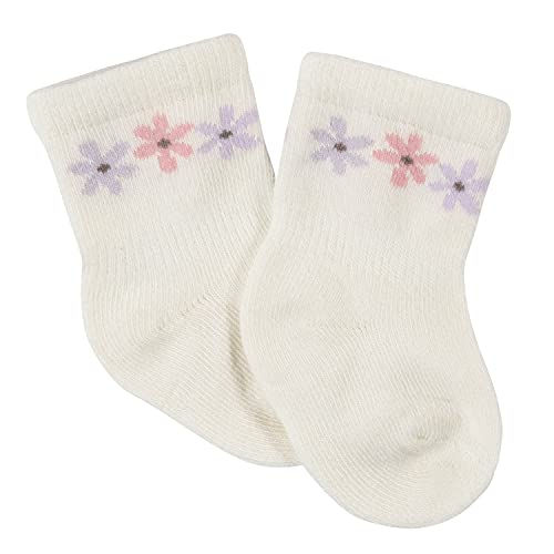 Gerber Baby 6-Pair Wiggle Proof Sock, Ballet Purple, 0-3 Months #TOP4