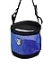 Harrison Howard Horse Muzzle Feed Bag Nylon Mesh Grain Feed Bag with Padded Neck Strap Adjustable Belt Dark Blue Large