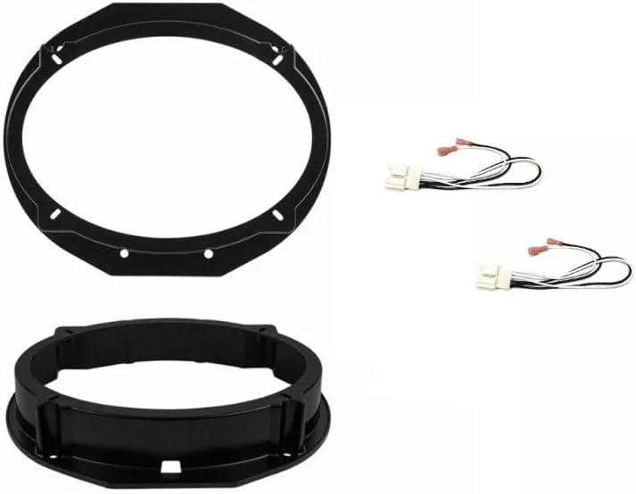 6x9 Inch Front Door Car Stereo Speaker Bracket Mount Adapter and Wire Harness -Made for Ford: 2011 2012 2013 2014 2015 2016 2017 2018 2019 Explorer