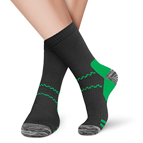 Image of Copper Compression Socks (3 Pairs), 15-20 mmhg is BEST Athletic & Medical for Men & Women, Running, Flight, Travel, Nurses - Boost Performance, Blood Circulation & Recovery