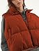 Athlisan Womens Cropped Puffer Vest Zip Up Stand Collar Lightweight Sleeveless Padded Gilet with Pockets(Red-S)