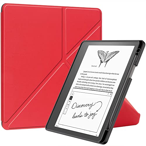 LANHOMEX For 2022�N���� Kindle Scribe 10.2�C���`�^�u���b�g�P�[�X�C PU���U�[�P�[�X�A����TPU�A�X�}�[�g�P�[�X�CKindle Scribe 10.2�J�o�[�C���@�\�X�^���h�ł��A�M���t���ł��A�������A���y�ʁA�����A�ϏՌ�