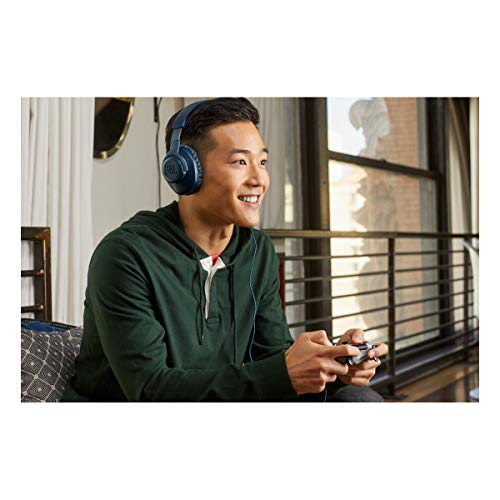 Image of JBL Quantum 100 - Wired Over-Ear Gaming Headphones - Blue