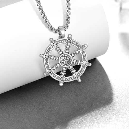 Buddhist Necklace 925 Sterling Silver Buddhist Amulet Pendant Necklace Talisman Jewelry Gifts for Men Women2