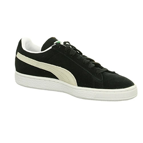 Image of PUMA Men's Suede Classic+ Sneakers, Black-White, 8.5 UK 29 EU 41 1 /2