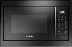 Micro-ondas Brastemp de Embutir 32 Litros Preto com 18 Receitas Pré-Programadas e Design Sofisticado - BM146AE 110V