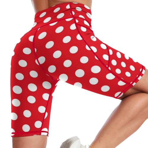 Women's 7" High Waist Biker Shorts with Pockets for Gym Workout Yoga Running Athletic3