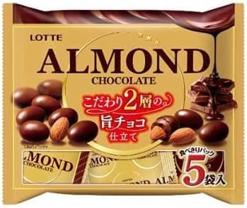 アーモンドチョコレート　シェアパック97g 18袋＆チョコレート効果 Amazon.co.jp: ロッテ アーモンドチョコレート シェアパック 97g×1袋