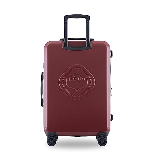Luggage Sets New Model Expandable ABS+PC 3 Piece Sets with Spinner Wheels Lightweight TSA Lock (20/24/28), Red3