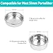 CASABREWS 51mm Stainless Steel Portafilter Set, 3 Ears Espresso Filter Holder with Double Spouts & 51mm Filter Baskets, Compatible for CASABREWS 3700 Essential and CM5418 Coffee Machine