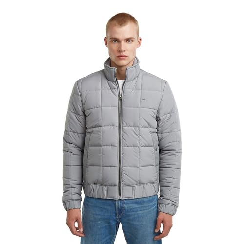 Image of G-STAR Men's Meefic Quilted Jacket, Grey (sharkskin D25369-D712-G677), M