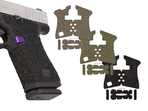 NDZ Performance Pro Decal Grip Tape for Glock 43X & 48 – Granulate Texture Adhesive Wrap Around Grip Enhancement – Made in USA – Available in Black