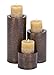 Deco 79 Metal Handmade Decorative Candle Holder Pillar Candle Stand, Set of 3 Candlestick Holder 11