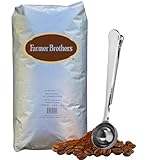 Farmer Bros Premium Blend 100% Arabica Whole Bean Coffee – Medium Roast with Nutty & Chocolatey Notes, 5-lb Bag – Includes Direct Coffee Tea Est 2019 Barista Spoon with Clip