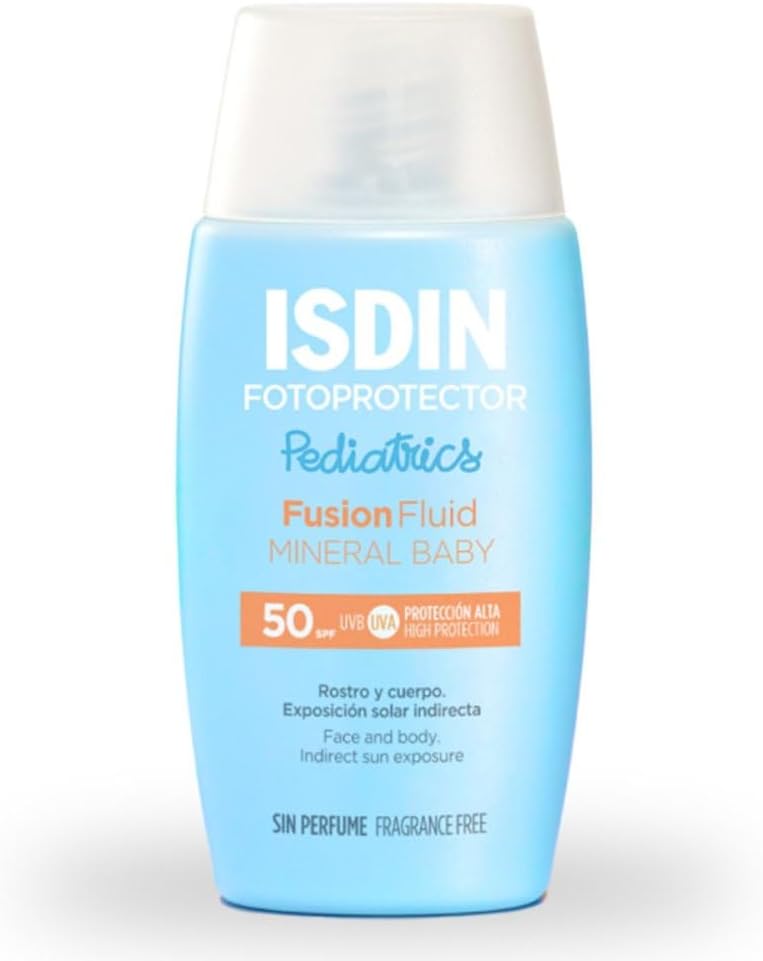 Fotoprotector Fusion Fluid Mineral Baby SPF50 (50ml) | 100% mineral sunscreen specially formulated for children and babies' fragile skin