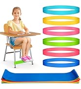 12 Pack Chair Bands for Kids with Fidgety Feet, ADHD Tools for Kids, ROOKEA Sensory Room Must Hav...