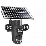 Système de caméra à trois objectifs et trois écrans - Cette caméra solaire peut clairement voir les détails du zoom 10X avec une image UHD vous offrant une meilleure expérience visuelle inégalée par les autres produits du marché. Réalisez for voir des détails plus grands d'objets éloignés sans vous rapprocher