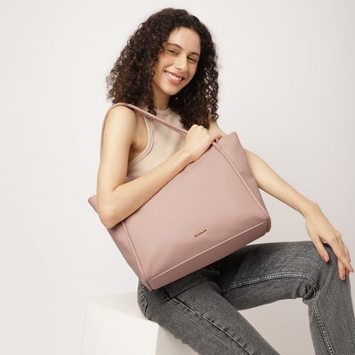 Image of Fastrack Laptop Tote for Girls | Faux-Leather Women's Handbags | Laptop Compatible upto 15 inch| Ladies Purse Handbag | Laptop Tote for Casual Carry