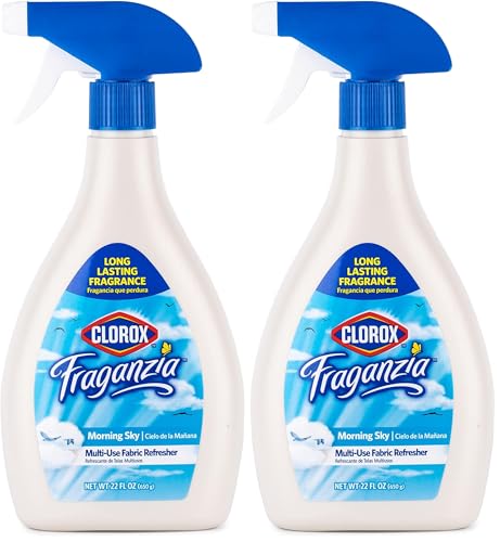 Image of Clorox Fraganzia Refresher Spray 22oz Morning Sky | Multi-Use Fabric Refresher Spray in Morning Sky Scent | 22 Ounce Fabric Spray, Room Freshening Spray (Pack of 2)